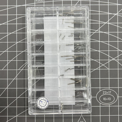 Assortiment de 45 rallonges de tige de montre, 9 tailles, pour mouvements de montres suisses <tc>ETA</tc>