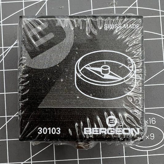 Bergeon 30103 Präzisionskompass in Hartholzbox, 13 mm, zur Erkennung von Magnetismus 