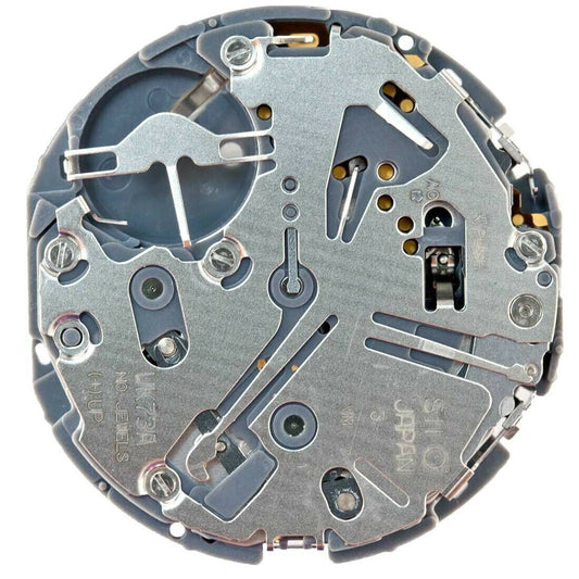 Hattori Epson VK73A quartz watch movement for precise timekeeping, Japan made, ideal for watch repairs.
