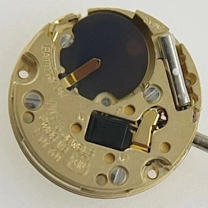 ETA E01.701 quartz watch movement showing precise 2 hands from Swiss Made ETA brand.