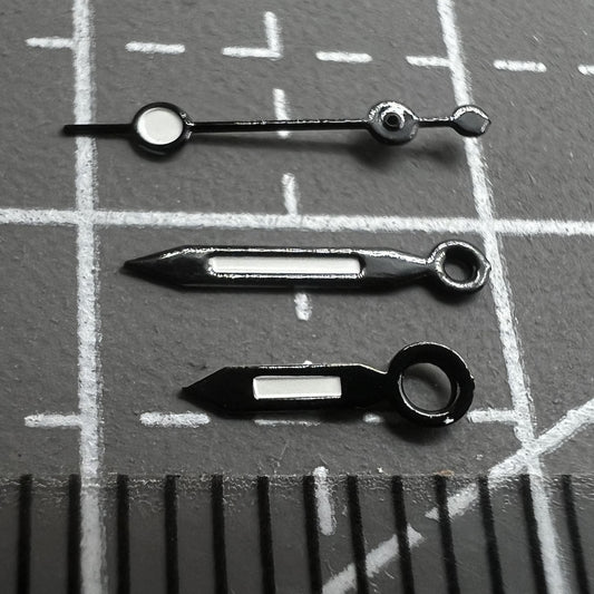 2er Set Schwarze Uhrenzeiger 11mm Grün Leuchtend Für Miyota 2035 2115 2105 230