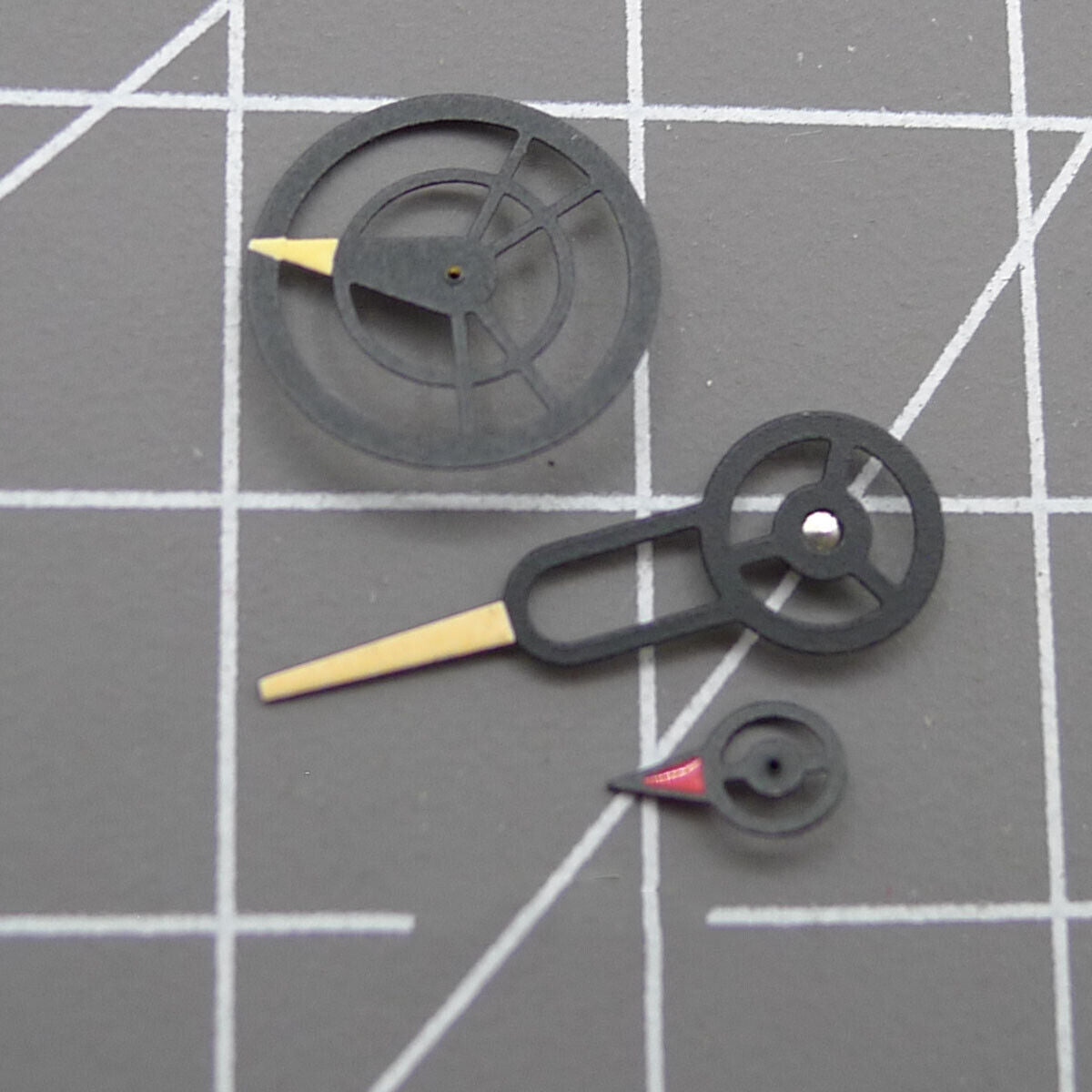 Black trim yellow second hand for Japan 8219 movement, precise 3-hand watch accessory.