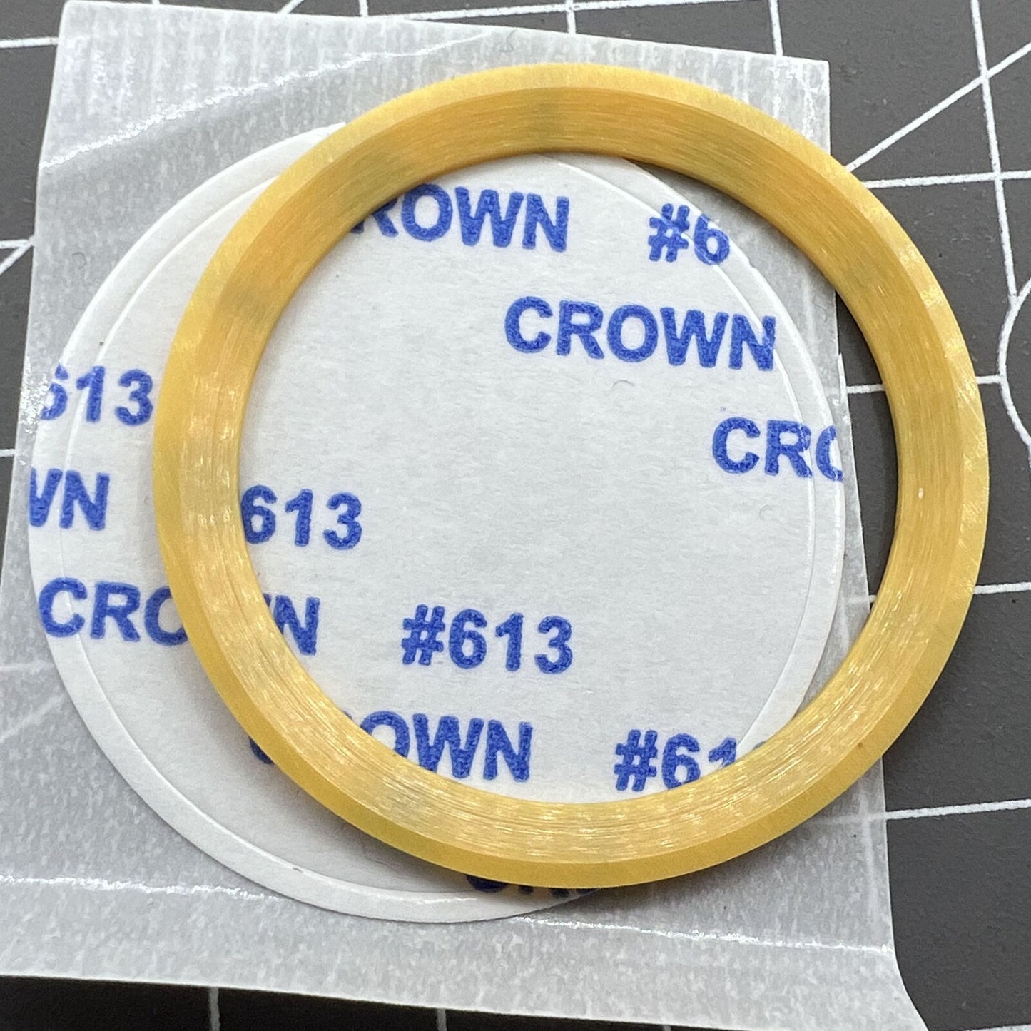 Yellow 38mm ceramic Slope SUB bezel ring with black font for SUB007 watch