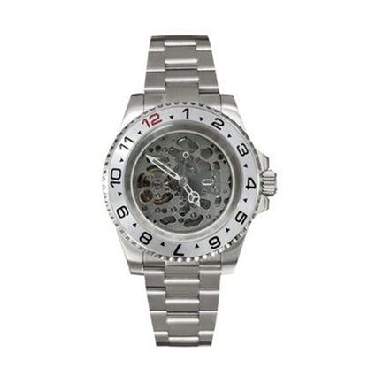 NH70 40mm Stainless Steel Watch Case Sapphire Glass Hollow Dial Luminous Hands