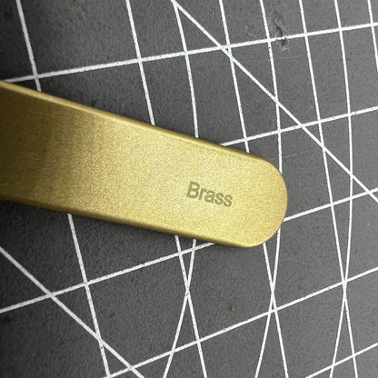 Swiss Bergeon 7422-PM-S5 brass anti-magnetic tweezers for precise watch repair and delicate handling.