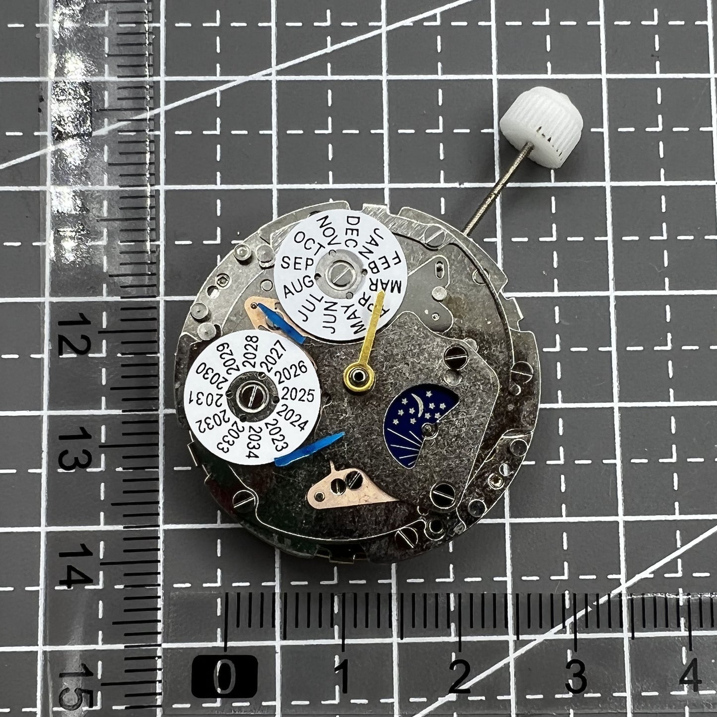 Shanghai 7751 mechanisches Automatikwerk Ersatz f�r Longines mit 8 Zeigern, pr�zise Uhrwerkskomponente.