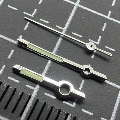 2er Set Silberne Leuchtzeiger Für Miyota 2035 Uhrwerk P1-H2-C14