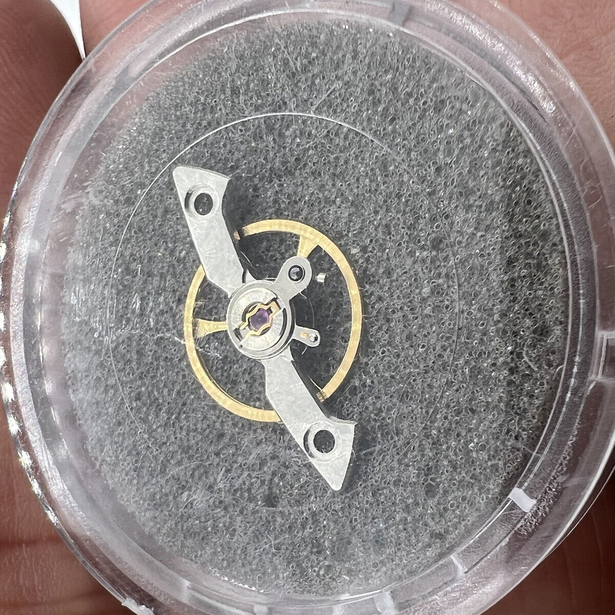 Seagull balance wheel set for ST25 series watches, precision fit for watch movements.