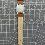 38mm TAIHANG Manual Mechanical Watch Golden Nail Silver Dial Round Case 17 Jews