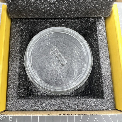 Oil benzine cup 70/80x35mm with anti-leak cover for precise watch repair tools.