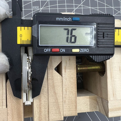 Tianjin Seagull T16 watch with white dial, day-date automatic movement, and stainless steel case.