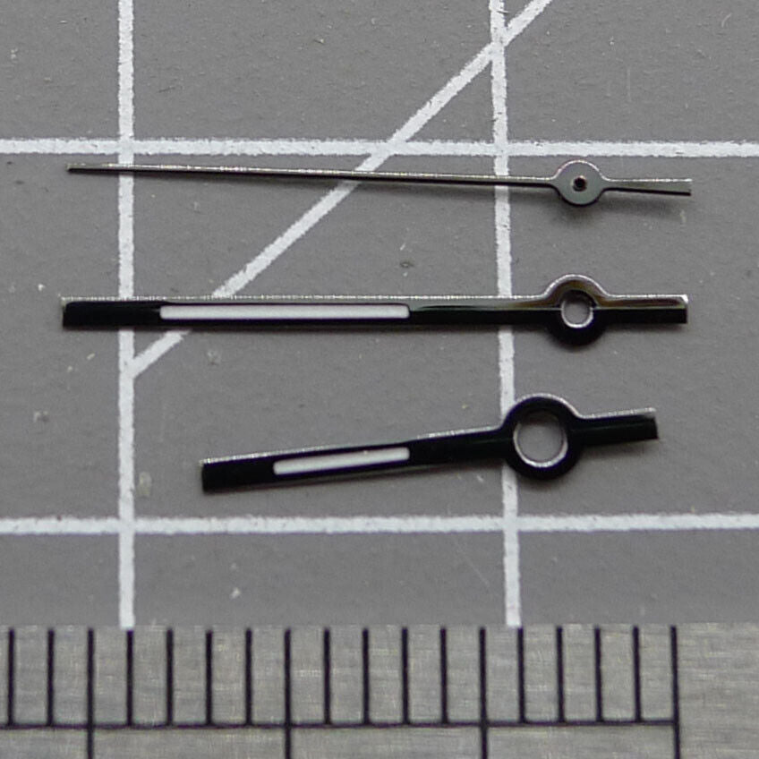 13,5 mm glänzende schwarze Zier-Leuchtzeiger für Miyota 2315 2035 2036 2115 2305