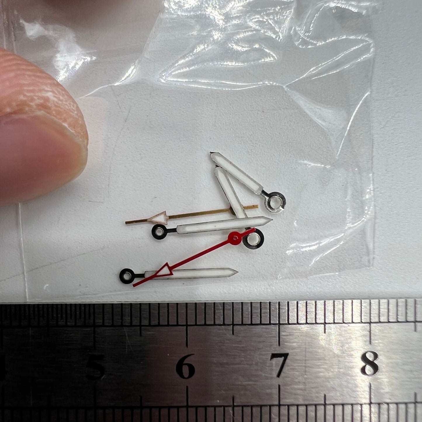 Red second and green luminous watch hands set, compatible with Miyota 2035 2115 2105 2305 movements