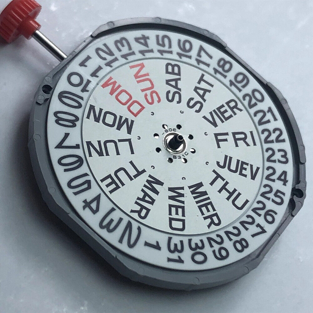 Miyota 2405 quartz double calendar watch part, Japan-made precision component for seamless timekeeping.