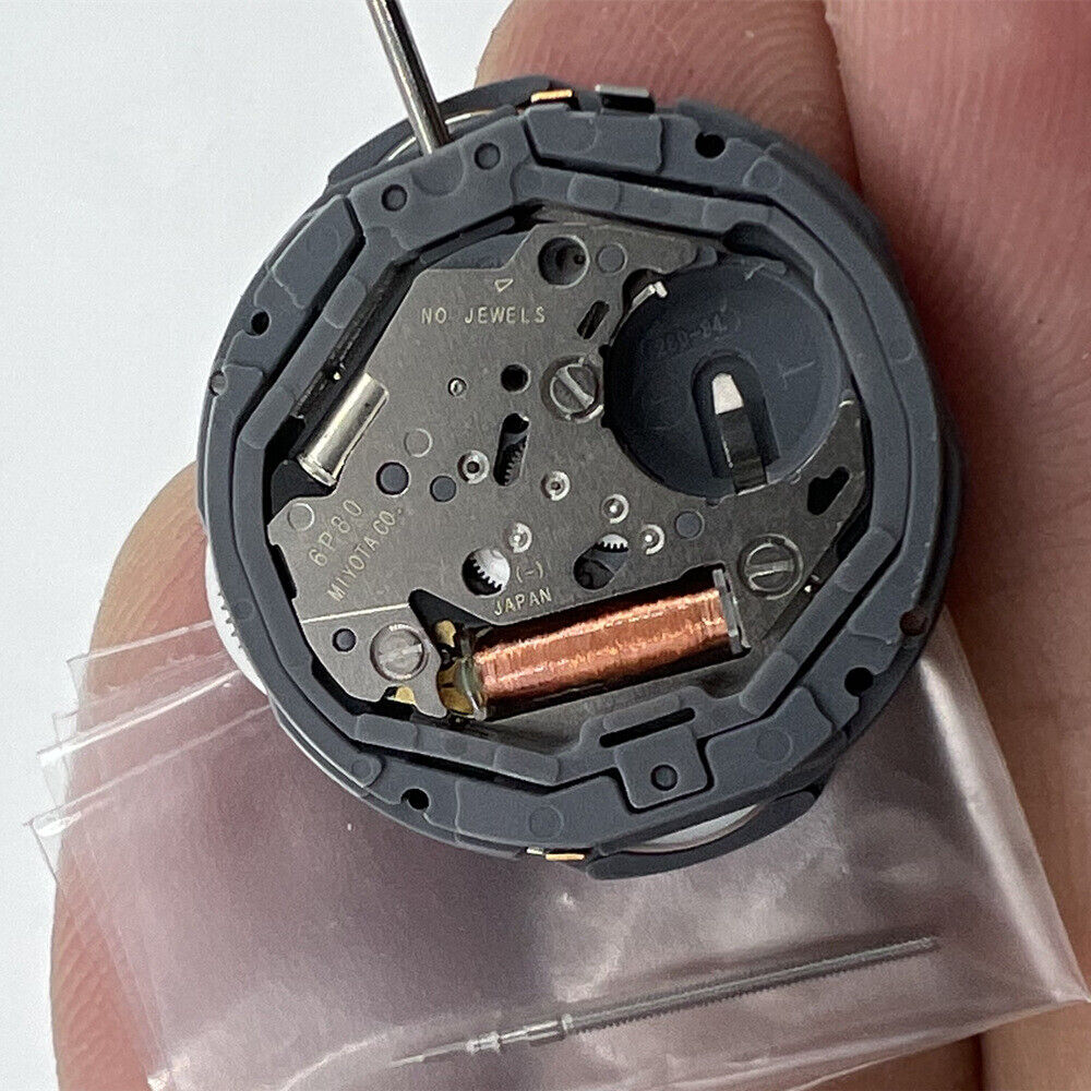 Miyota 6P80 quartz watch movement replacement part for precise timekeeping and repair.