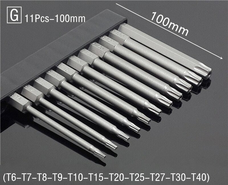 50/75/100/150mm Security Tamper Proof Magnetic Screwdriver Set Drill Bit Screw