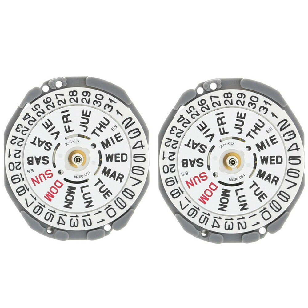 Hattori Epson TMI VJ23 quartz watch movement, Japan-made, precise timekeeping for watch repairs.