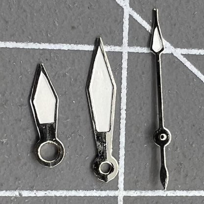 2er Set Silber Leuchtzeiger Uhr für Miyota 2035 Quarzwerk