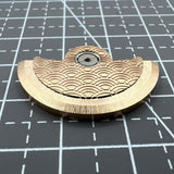 Rose Gold Sea Wave Carved Rotor Oscillating Weight for Miyota NH35 NH36 Movement