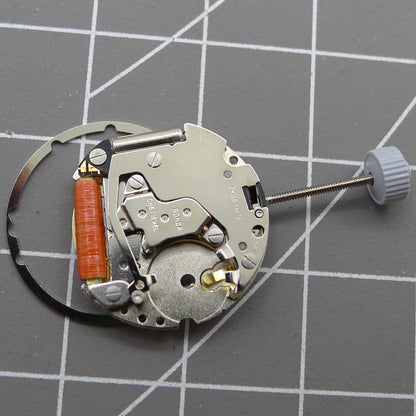 Swiss Made Ronda 774 quartz watch movement with date window at 3 o'clock, precision timing.
