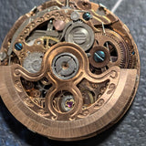 China Made Hollow Rose Golden Mechanical Movement 4 Eye 3/6/9/12  7 Hands