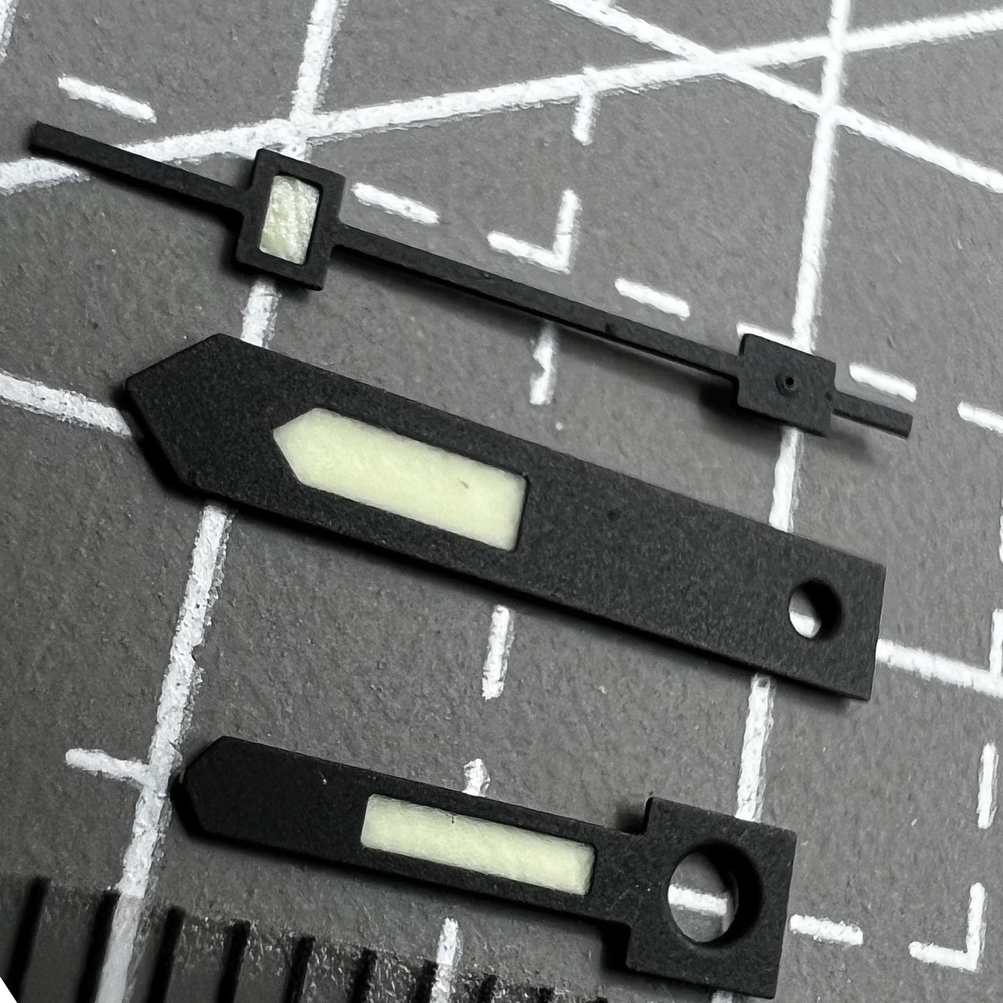 Black Trim C3 Green Lume Vintage Hands Set for NH34 NH35 NH36 NH38 NH39 NH70