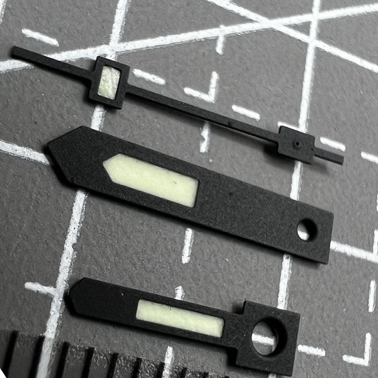 Black Trim C3 Green Lume Vintage Hands Set for NH34 NH35 NH36 NH38 NH39 NH70