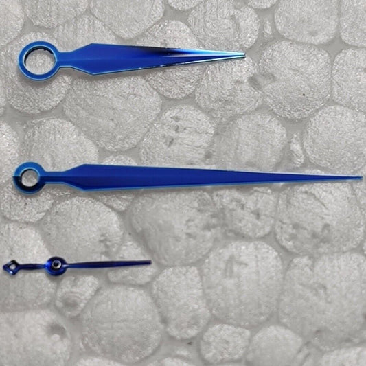 Aiguilles de montre bleues polies 10 × 16 × 4,5 mm pour mouvement Shanghai JHB03 fabriqué en Chine