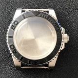 316L Stainless Steel Watch Case SUB Convex Sapphire Glass 40mm For NH35/NH36