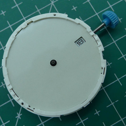 Miyota 6N10 quartz movement with luminescence and single calendar date at 3 o'clock by Original.