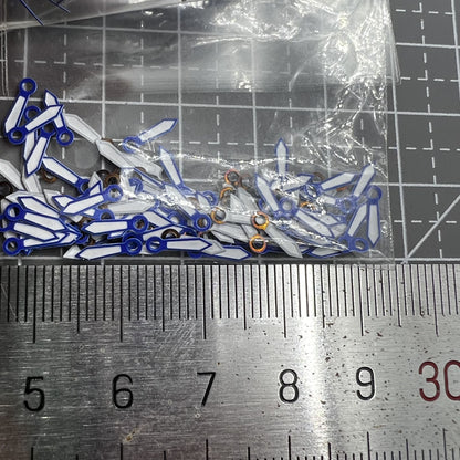 100 Sets 10 mm Uhrzeiger in zufälliger Farbe für Quarzwerk Hattori Epson PC21