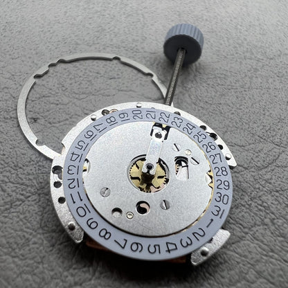 Swiss Ronda 775 quartz watch movement with date display at 3 o'clock, precision timekeeping