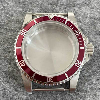 Waterproof Watch Case 39.5mm Stainless Steel Mirror Sapphire Glass for NH35/36