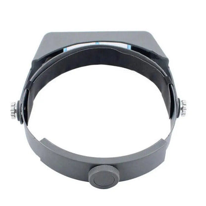 Double lens headband magnifier, 4 adjustable magnifications for detailed hands-free crafting and repairs.