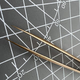 SWISS MADE Bergeon 7421-PM-S5 Tweezers Brand New High Quality BRONZE