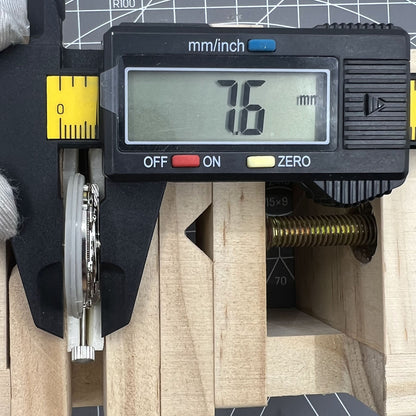 Tianjin Seagull T16 watch with day-date automatic movement and classic white dial design.