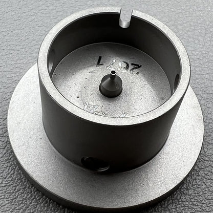 Size 7-3/4 ligne ETA 2671 movement holder with center screw for secure watch repair.