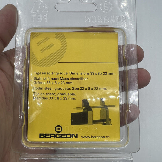 Bergeon 2002 winding stem shortening tool, Swiss precision for watch repair.