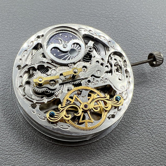 Mechanisches (automatisches) Uhrwerk mit hohler Doppelfeder aus Hangzhou 