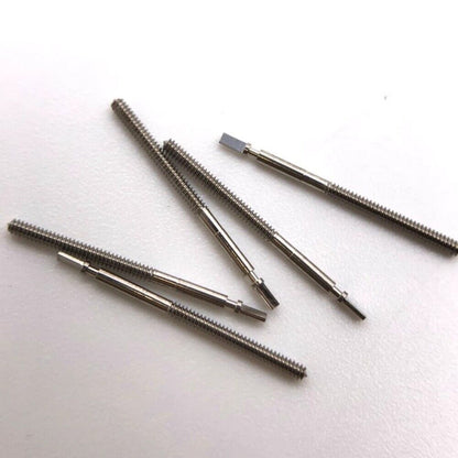 Generic watch winding stem for ETA 255.112/255.441 movements, ensuring accurate time setting and smooth operation.