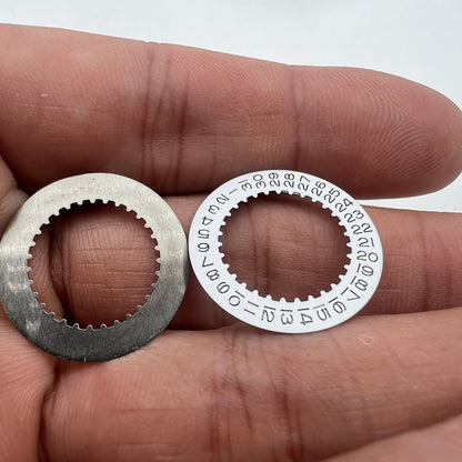 White date disk wheel for RLX 3235 movement, compatible replacement for Rolex watches.
