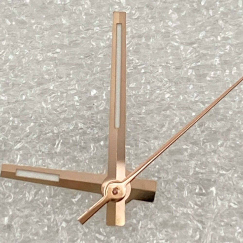 Grünes Lume Zeigerset mit Roségoldrand für Miyota 8285 Dayjust Modell