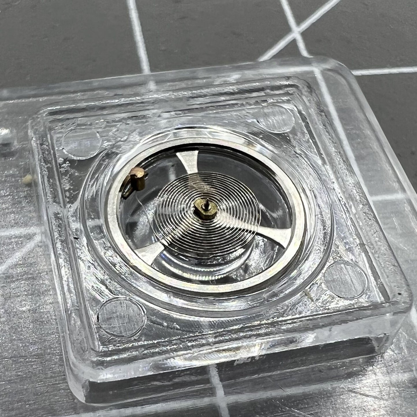 Balance wheel with hairspring for Movement 7009 Asian watch, precision fit for smooth timekeeping.