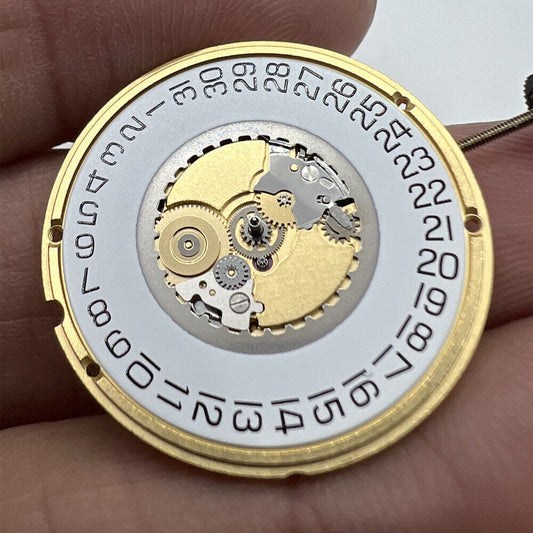 ETA 955.112 watch quartz with 3 hands and date at 3 o'clock, Swiss movement by ETA.