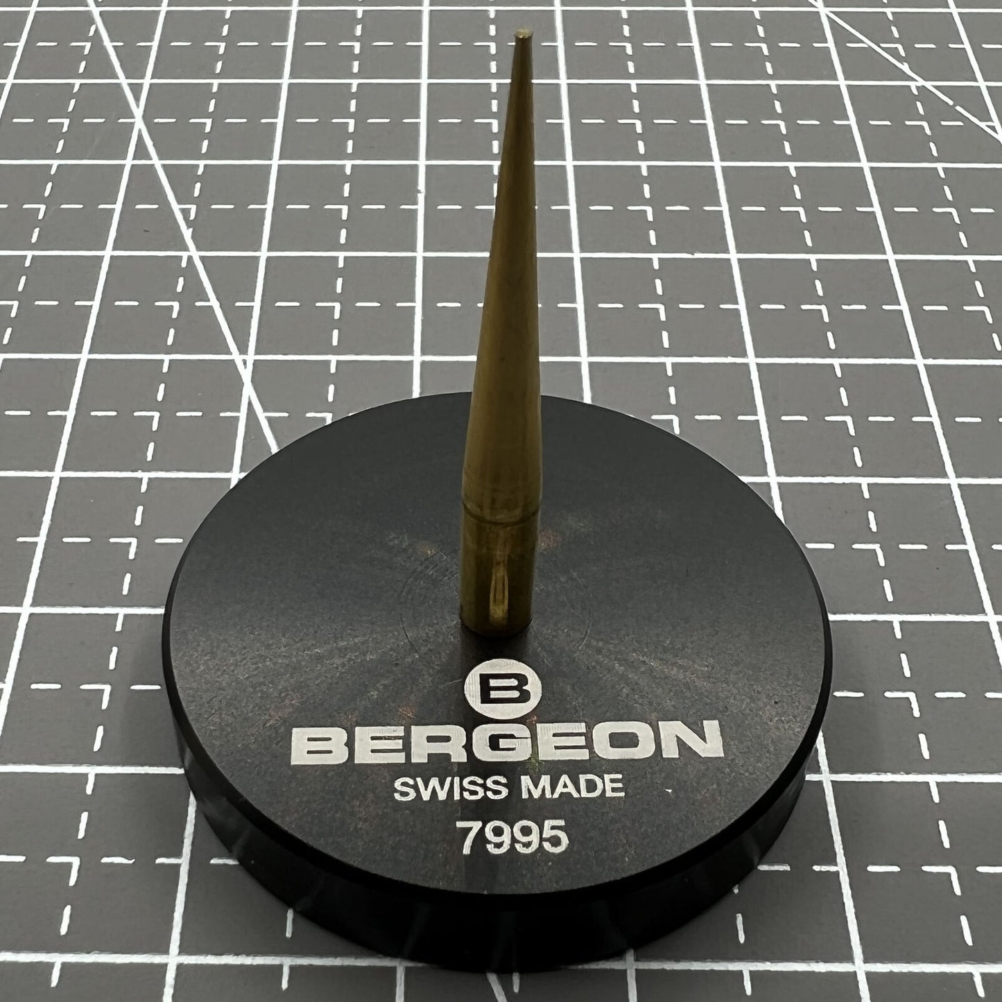 Swiss Bergeon 7995 balance cock holding tool for precise watchmaking and repair by Bergeon.