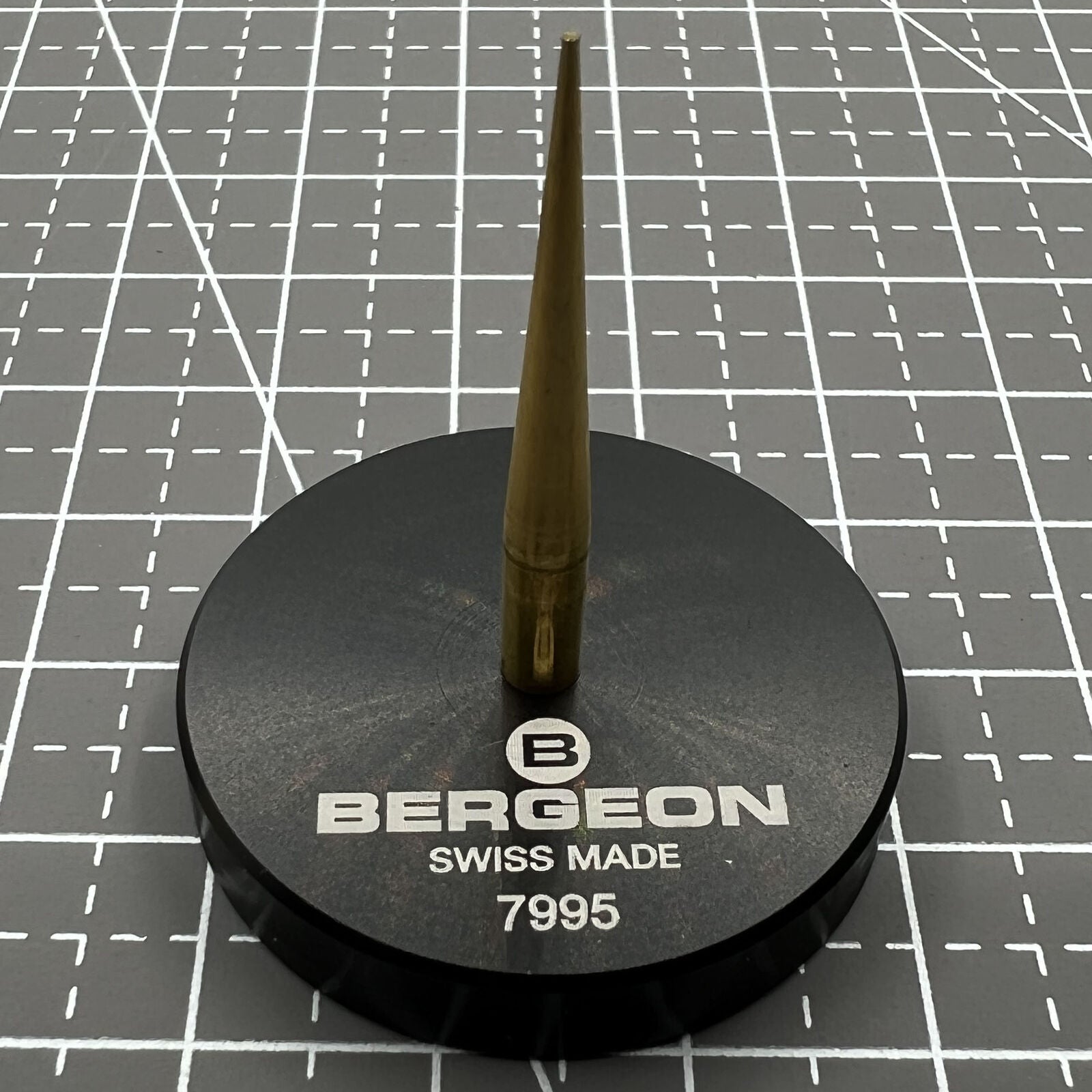 Swiss Bergeon 7995 balance cock holding tool for precise watchmaking and repair by Bergeon.