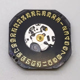 Japan Made Black Disk Yellow Font VX42E Movement Date At 3 Single Calendar