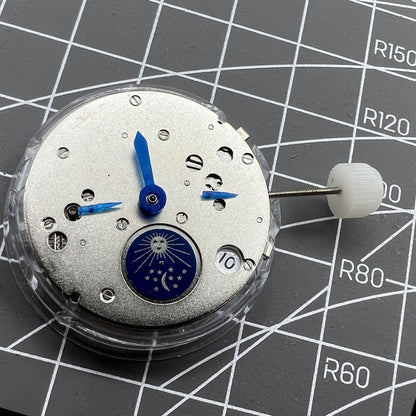 Mouvement mécanique automatique Shanghai Silver Star Moon Phase@6