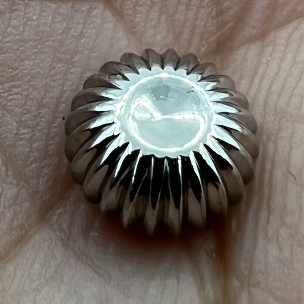 Pumpkin shaped 316L stainless steel watch crown by Seagull, fits ST3600/ST3621 and ETA6497/6498 movements