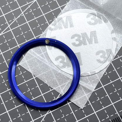 Aluminium Uhr Lünette 37.5mm Schwarz Grün Leuchtend Goldene Beschriftung SUB